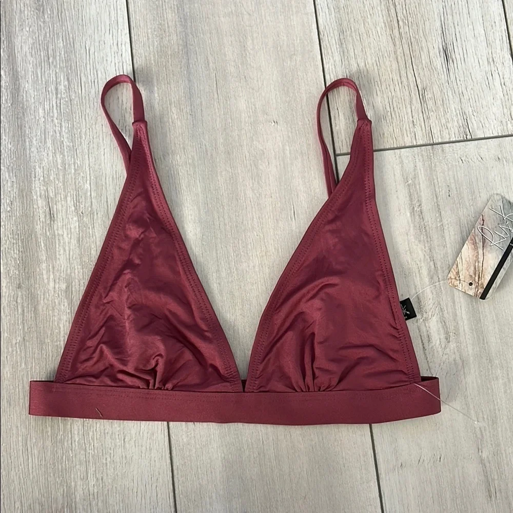 Ris-K Dippin' Daisy's Wanderlust Sangria bikini top size S swim swimsuit